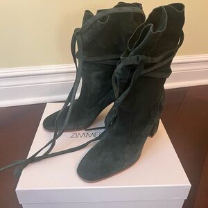 Zimmermann Dark Green Heeled Boots